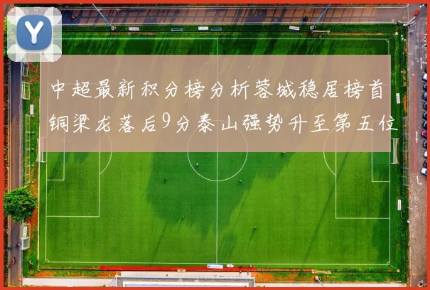 中超最新积分榜分析蓉城稳居榜首铜梁龙落后9分泰山强势升至第五位津门虎积分清零